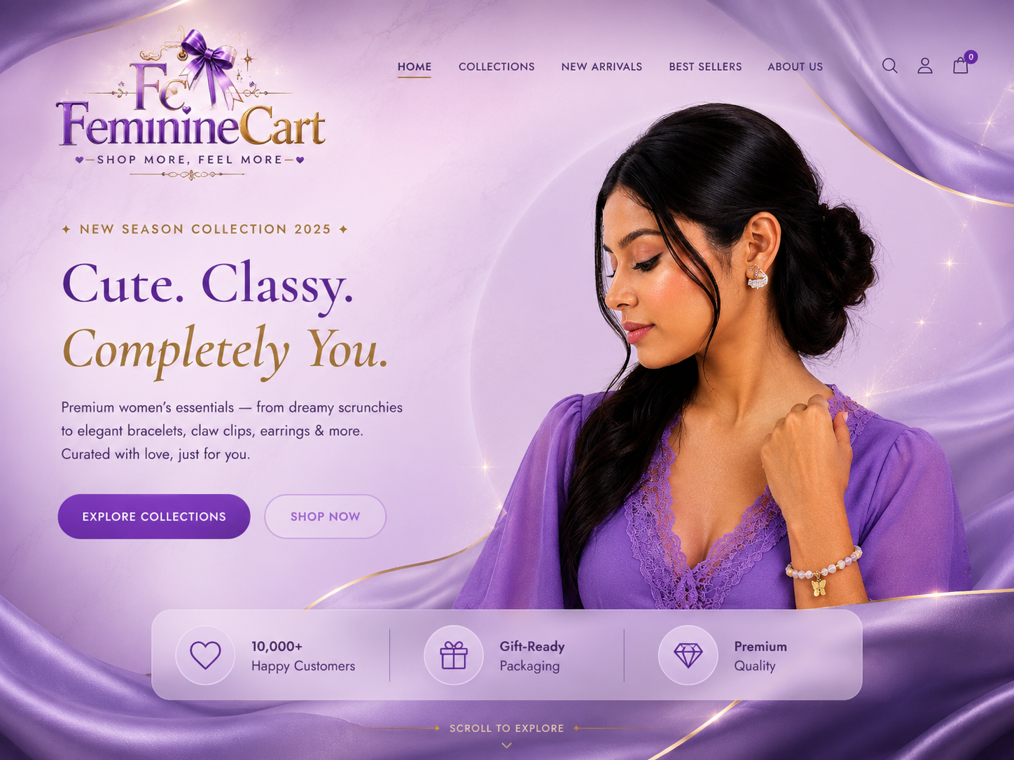 FeminineCart Homepage